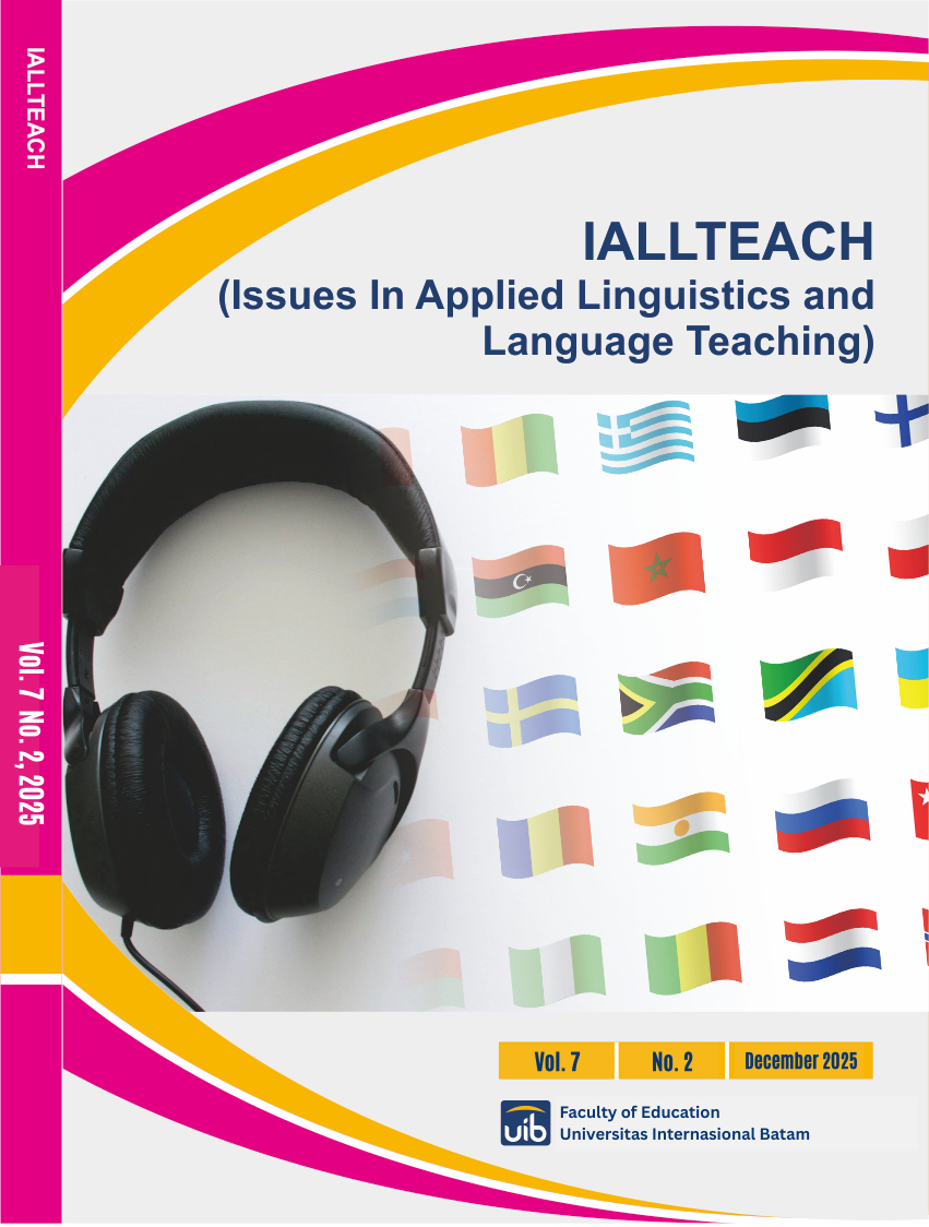 					View Vol. 7 No. 2 (2025): Issues in Applied Linguistics and Language Teaching
				